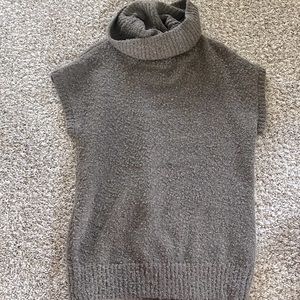 Short sleeve brown tunic shirt